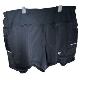 Athleta women’s small black running shorts with liner